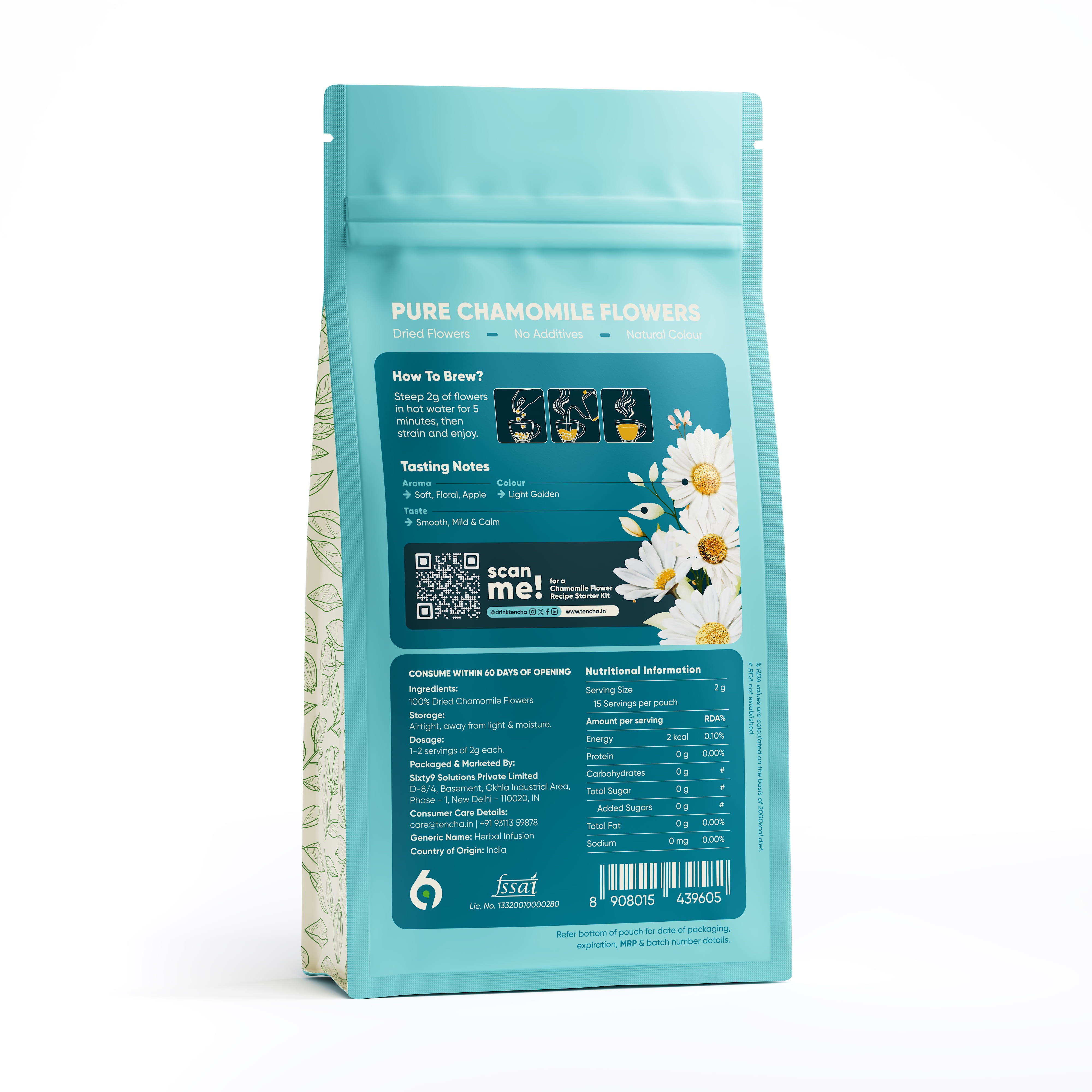 Tencha Chamomile Flower | Herbal Infusion | 30g