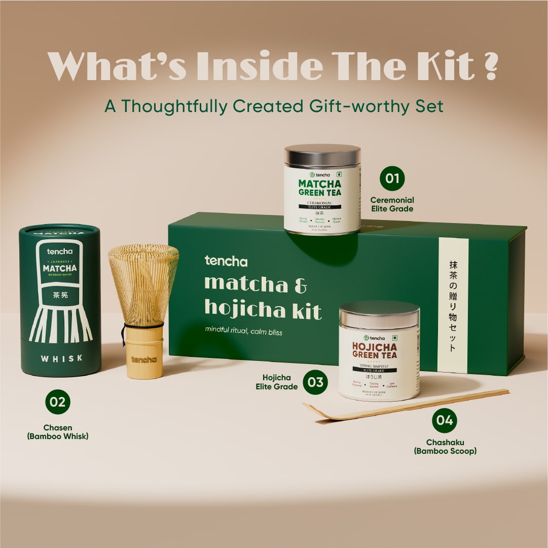 Matcha & Hojicha Green Tea Kit | Japanese Matcha Gift Set