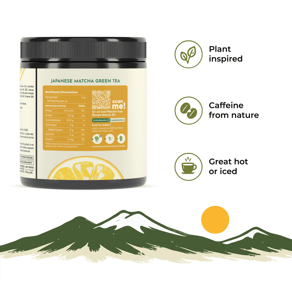 Iced Matcha Yuzu Blend | Japanese Matcha & Zesty Yuzu – 150g