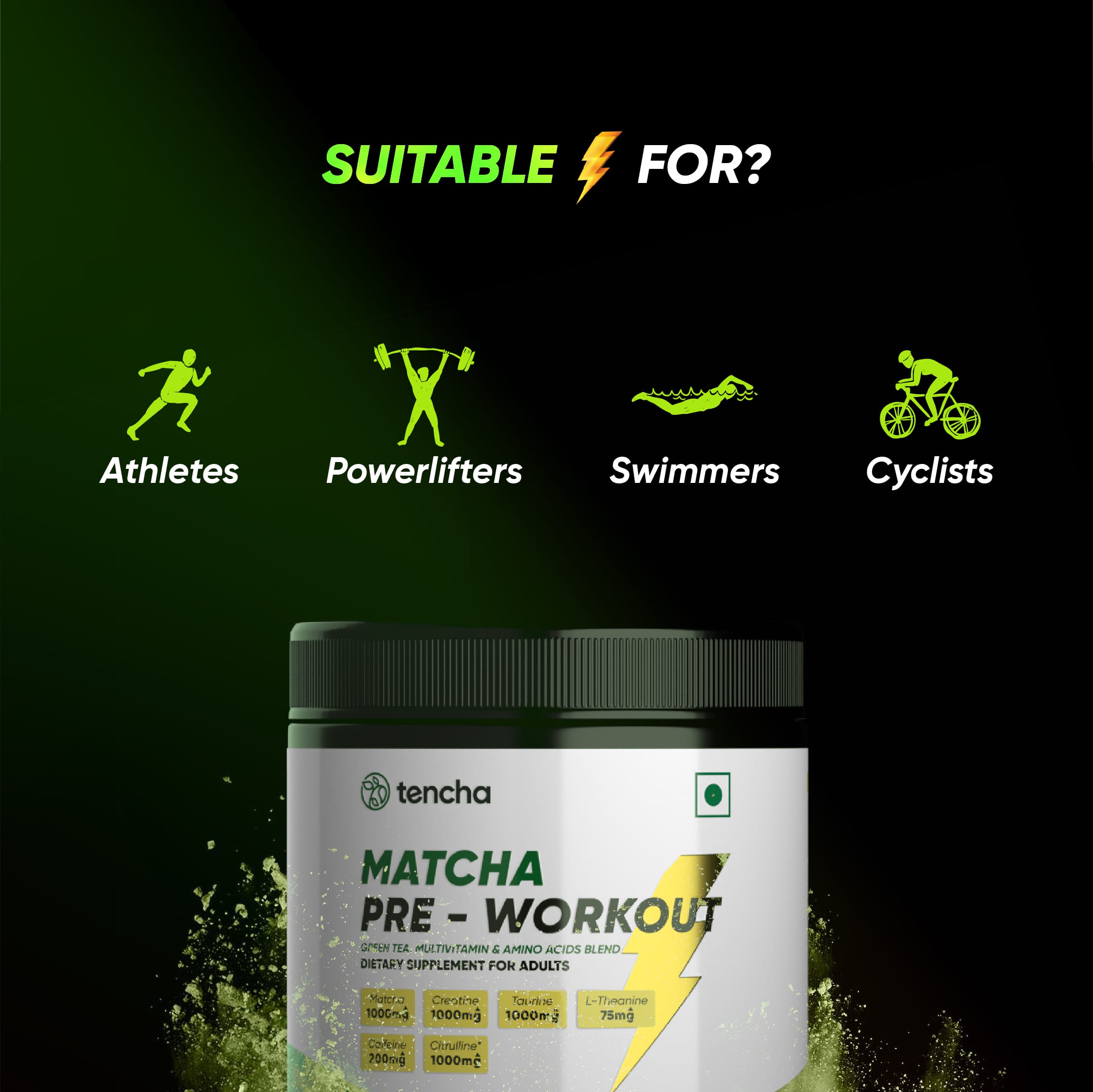 Matcha Pre-Workout | Matcha Green Tea Based Pre-Workout Blend
