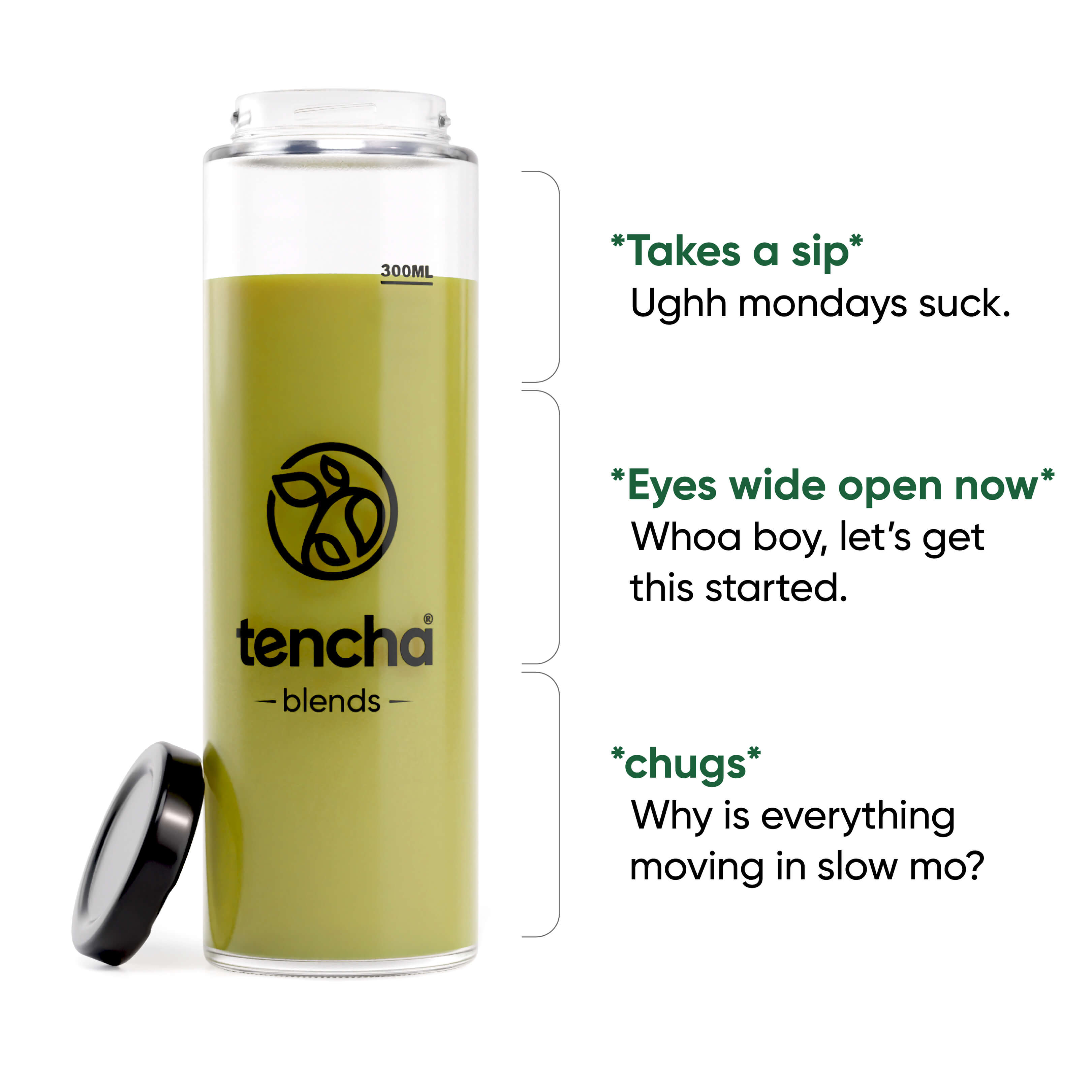 iced matcha glass tumbler by Tencha