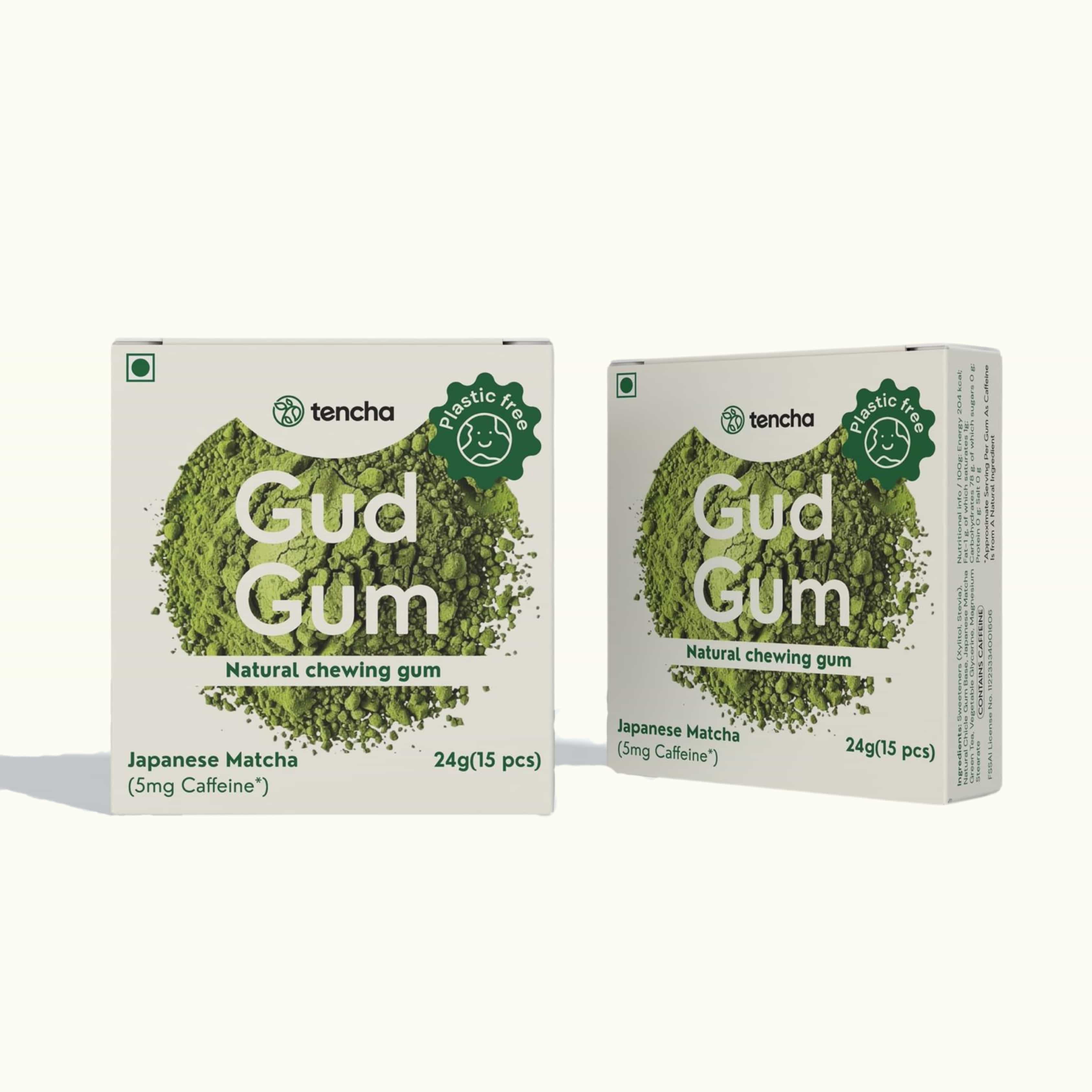 Japanese Matcha Chewing Gum | (Tencha x Gud Gum)
