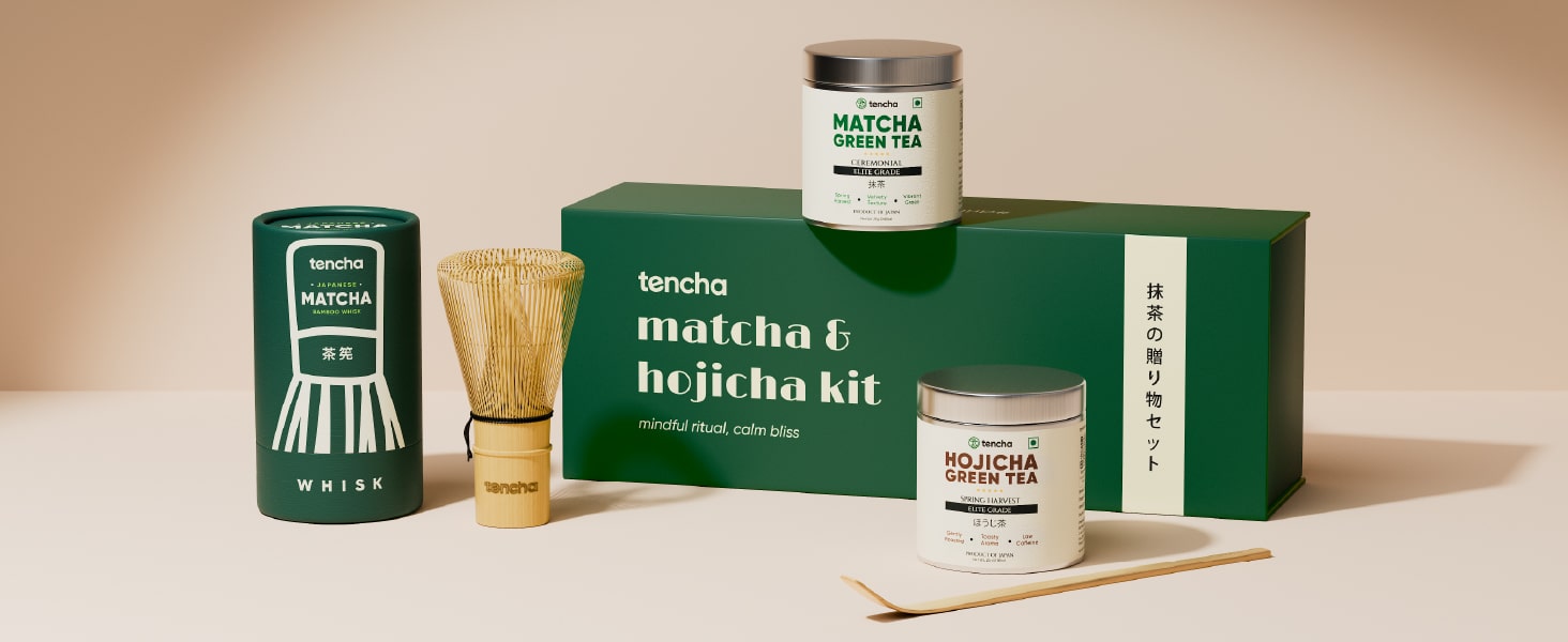 Matcha & Hojicha Green Tea Kit | Japanese Matcha Gift Set