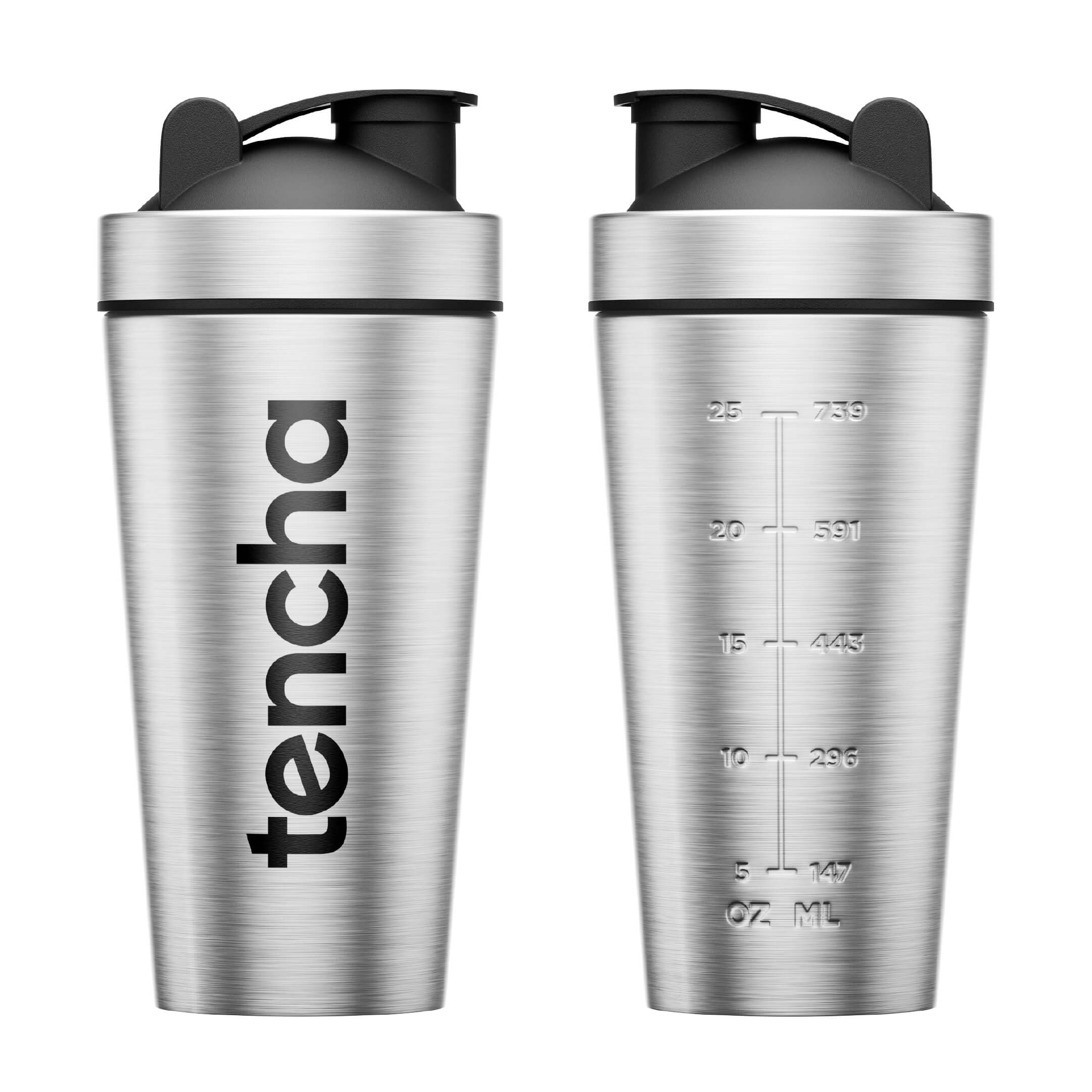 Tencha Blend Stainless Shaker | 750 ML | Shake for Pre-Workout & Protein Shake | Leak Proof | 100% Reusable | BPA Free