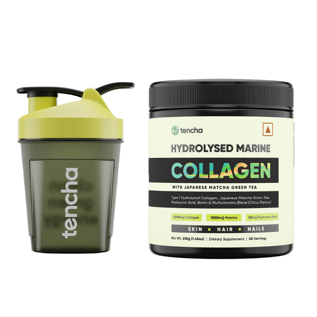 Marine Collagen | Hydrolysed Collagen, Japanese Matcha & Hyaluronic Acid Blend | With Japanese Matcha Green Tea