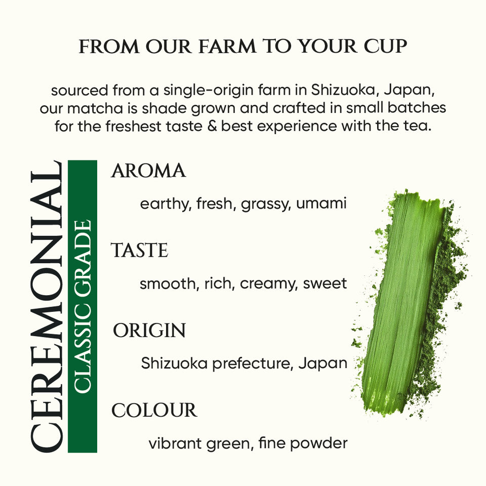 Ceremonial Matcha Green Tea | Classic Grade | Shizuoka - Japan