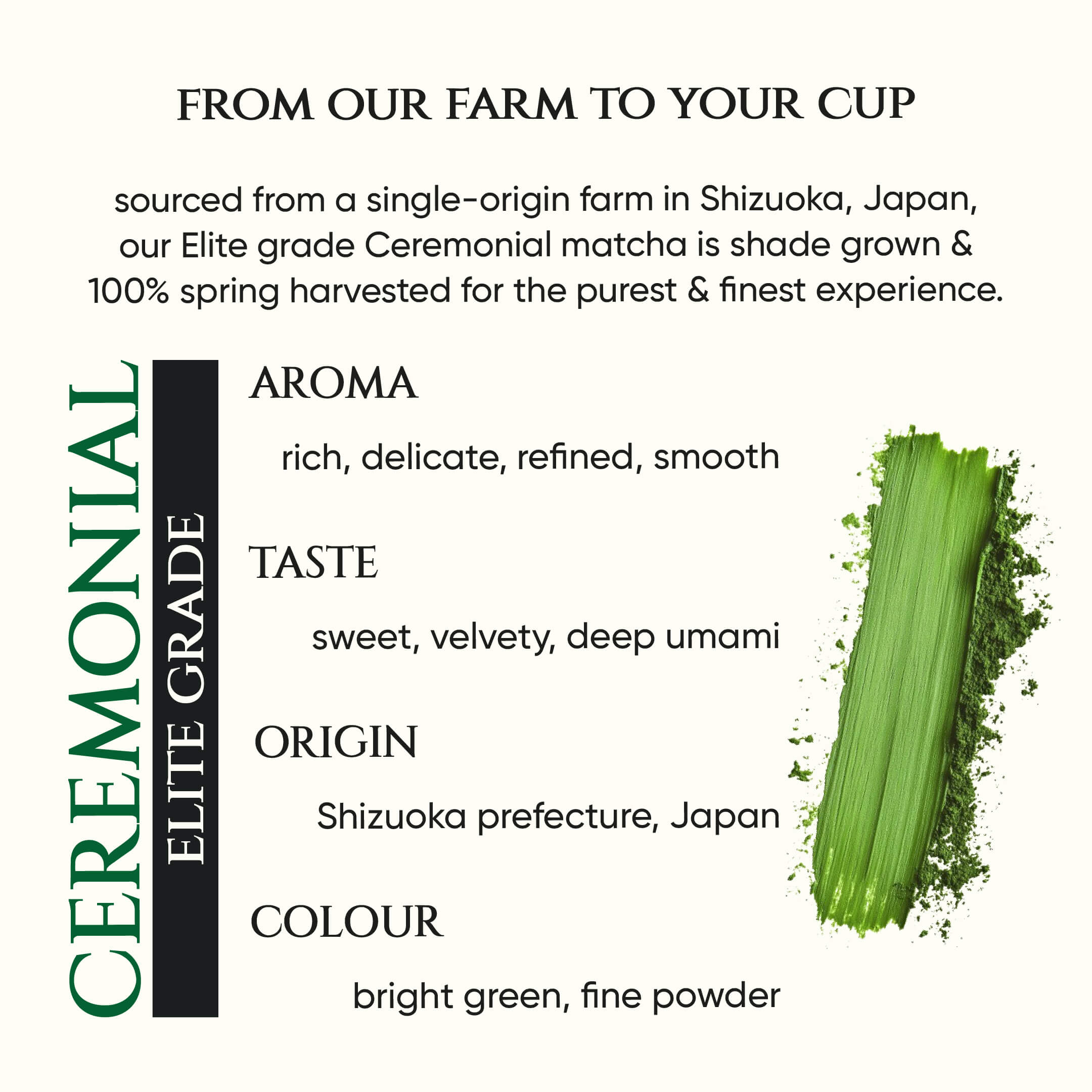 Ceremonial Elite Grade Matcha | Superior Grade Matcha | Japanese Matcha Green Tea | Spring Harvest